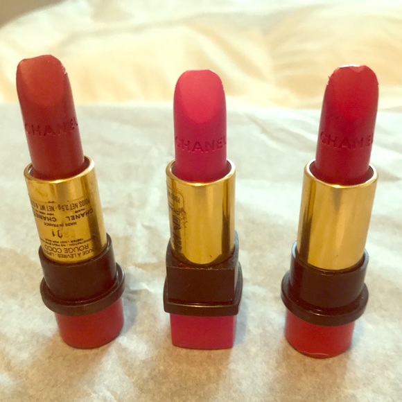 Lot Of Three 3 Chanel Lipsticks Nwt